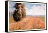 Paysage Pres De Giverny-Claude Monet-Framed Stretched Canvas