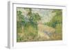 Paysage rose-Georges Seurat-Framed Giclee Print
