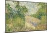 Paysage rose-Georges Seurat-Mounted Giclee Print