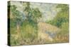 Paysage rose-Georges Seurat-Stretched Canvas
