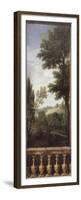 Paysage sans figures, au bas duquel il y a une balustrade de marbre peinte avec des balustrades-René Antoine Houasse-Framed Premium Giclee Print