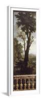 Paysage sans figures, au bas duquel il y a une balustrade de marbre peinte-René Antoine Houasse-Framed Premium Giclee Print