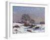 Paysage sous la Neige, Upper Norwood, 1871-Camille Pissarro-Framed Giclee Print