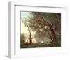 Paysage (Souvenir de Mortefontaine), 1796-1875-Jean-Baptiste-Camille Corot-Framed Premium Giclee Print