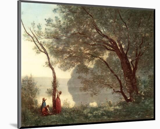Paysage (Souvenir de Mortefontaine), 1796-1875-Jean-Baptiste-Camille Corot-Mounted Premium Giclee Print