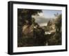 Paysage : Thésée poursuivant les centaures-Achille Etna Michallon-Framed Giclee Print