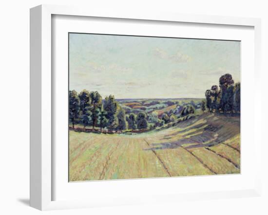Paysage Vallonne De La Cruz, (Hilly Landscape in La Creuse) Ca. 1900-Jean-Baptiste Armand Guillaumin-Framed Giclee Print