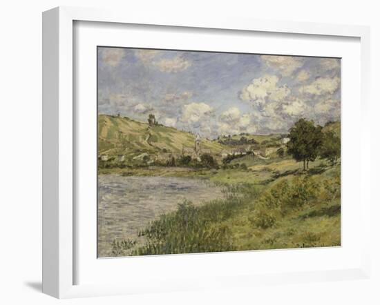 Paysage, Vétheuil-Claude Monet-Framed Giclee Print