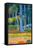 Paysage with Blue Trunks (Paysage aux troncs bleus). 1892-Paul Gauguin-Framed Stretched Canvas