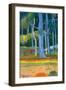 Paysage with Blue Trunks (Paysage aux troncs bleus). 1892-Paul Gauguin-Framed Premium Giclee Print