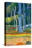 Paysage with Blue Trunks (Paysage aux troncs bleus). 1892-Paul Gauguin-Stretched Canvas