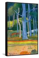 Paysage with Blue Trunks (Paysage aux troncs bleus). 1892-Paul Gauguin-Framed Stretched Canvas