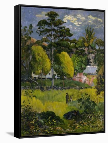 Paysage-Paul Gauguin-Framed Stretched Canvas