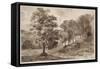 Paysage-Eugene Delacroix-Framed Stretched Canvas