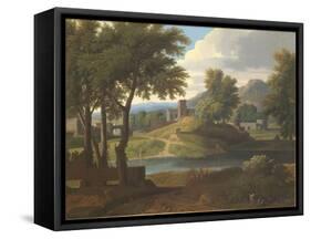 Paysage-Etienne Allegrain-Framed Stretched Canvas