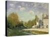 Paysage-Alfred Sisley-Stretched Canvas