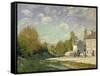 Paysage-Alfred Sisley-Framed Stretched Canvas