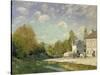 Paysage-Alfred Sisley-Stretched Canvas