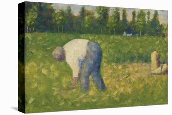 Paysan Travaillant, 1883-Georges Seurat-Stretched Canvas