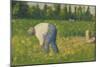 Paysan Travaillant, 1883-Georges Seurat-Mounted Giclee Print