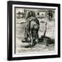 Paysanne Plantant Des Pommes De Terre  (Peasant Woman Planting Potatoes) Dessin De Vincent Van Gog-Vincent van Gogh-Framed Giclee Print