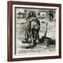 Paysanne Plantant Des Pommes De Terre  (Peasant Woman Planting Potatoes) Dessin De Vincent Van Gog-Vincent van Gogh-Framed Giclee Print