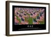 Paz. Cita Inspiradora Y Póster Motivacional-null-Framed Premium Photographic Print