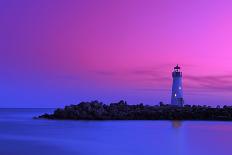 Lighthouse at Walton Santa Cruz California during Dusk-pazham-Photographic Print