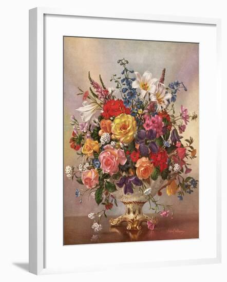 PB/268 Vase of Flowers in a Porcelain Jug-Albert Williams-Framed Giclee Print