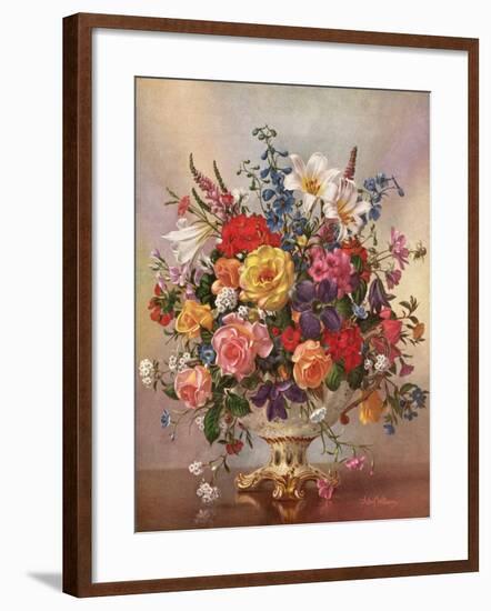 PB/268 Vase of Flowers in a Porcelain Jug-Albert Williams-Framed Giclee Print