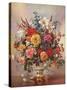 PB/268 Vase of Flowers in a Porcelain Jug-Albert Williams-Stretched Canvas