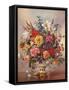 PB/268 Vase of Flowers in a Porcelain Jug-Albert Williams-Framed Stretched Canvas