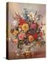 PB/268 Vase of Flowers in a Porcelain Jug-Albert Williams-Stretched Canvas