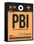 PBI West Palm Beach Luggage Tag I-NaxArt-Framed Stretched Canvas