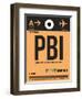 PBI West Palm Beach Luggage Tag I-NaxArt-Framed Art Print