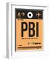 PBI West Palm Beach Luggage Tag I-NaxArt-Framed Art Print