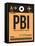 PBI West Palm Beach Luggage Tag I-NaxArt-Framed Stretched Canvas