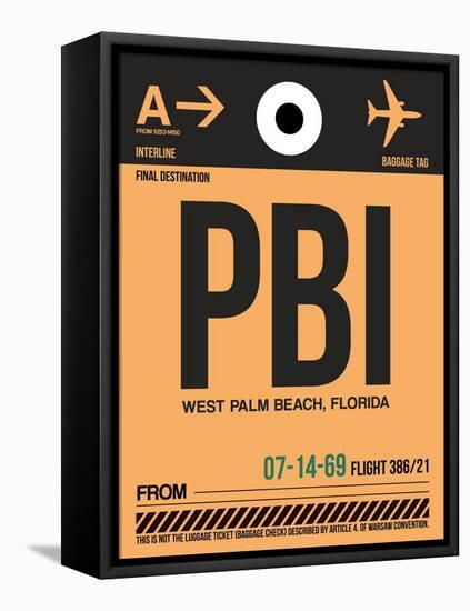 PBI West Palm Beach Luggage Tag I-NaxArt-Framed Stretched Canvas