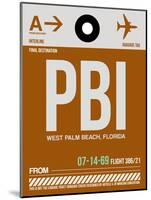 PBI West Palm Beach Luggage Tag II-NaxArt-Mounted Art Print