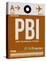 PBI West Palm Beach Luggage Tag II-NaxArt-Stretched Canvas