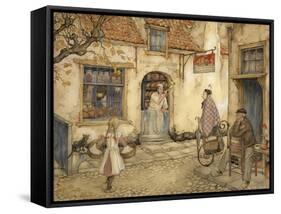 PD 218-Anton Pieck-Framed Stretched Canvas