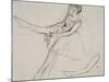 Pd.23-1978 Dancer Adjusting Her Tights, C.1880-Edgar Degas-Mounted Giclee Print