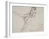 Pd.23-1978 Dancer Adjusting Her Tights, C.1880-Edgar Degas-Framed Giclee Print