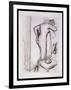 Pd.33-1978 Woman at Her Toilet, C.1890-Edgar Degas-Framed Giclee Print