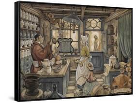 PD 400-Anton Pieck-Framed Stretched Canvas