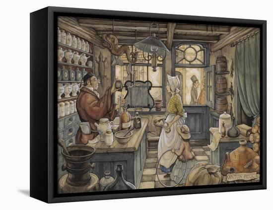 PD 400-Anton Pieck-Framed Stretched Canvas