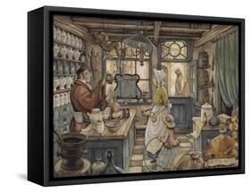 PD 400-Anton Pieck-Framed Stretched Canvas