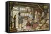 PD 504-Anton Pieck-Framed Stretched Canvas