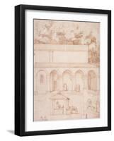 Pd.54-1997 View of the Monastery of La Verna-Jacopo Ligozzi-Framed Giclee Print