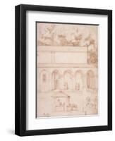 Pd.54-1997 View of the Monastery of La Verna-Jacopo Ligozzi-Framed Giclee Print